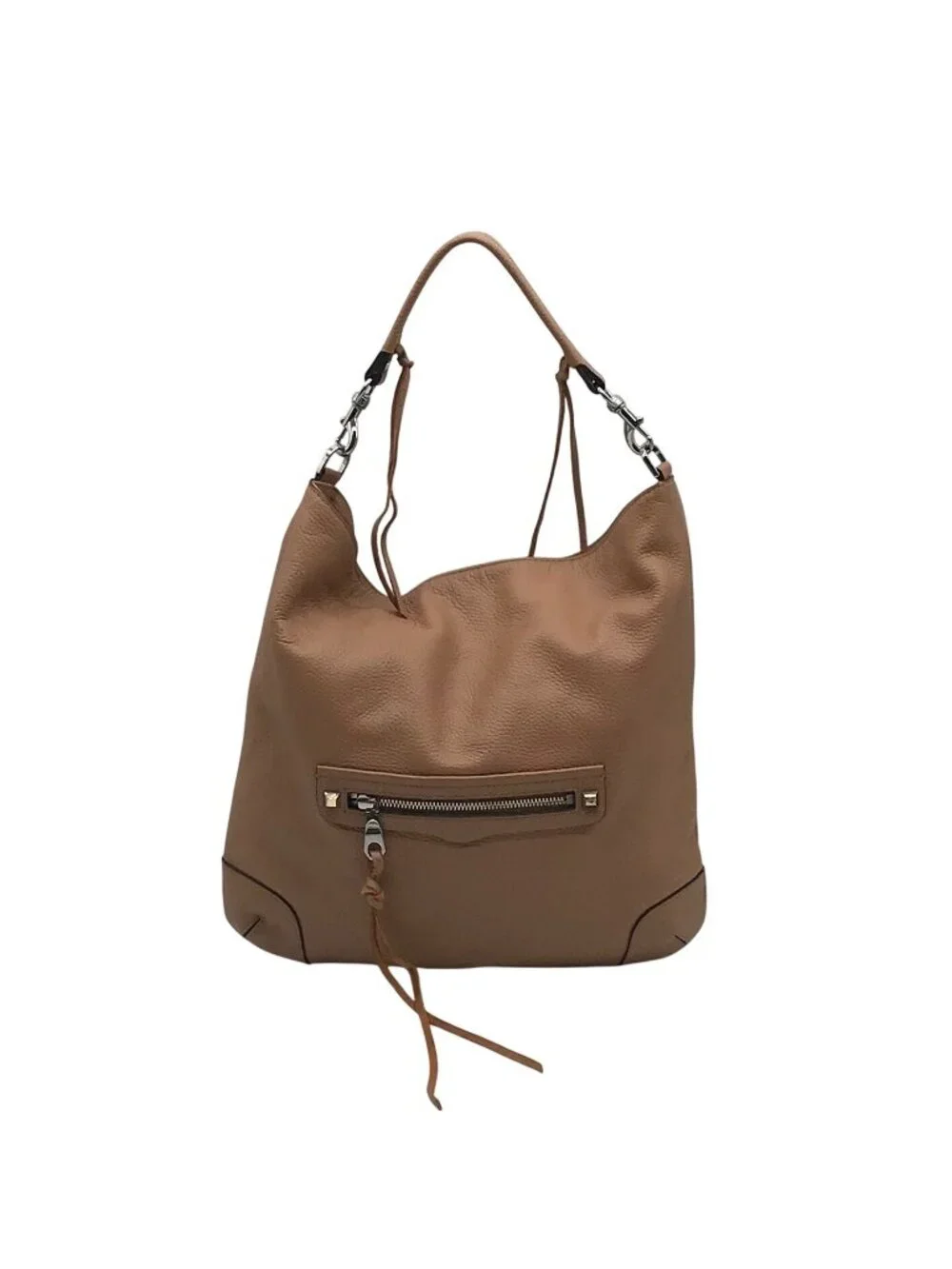 Rebecca Minkoff Tan Pebbled Leather Slim Regan Hobo Bag